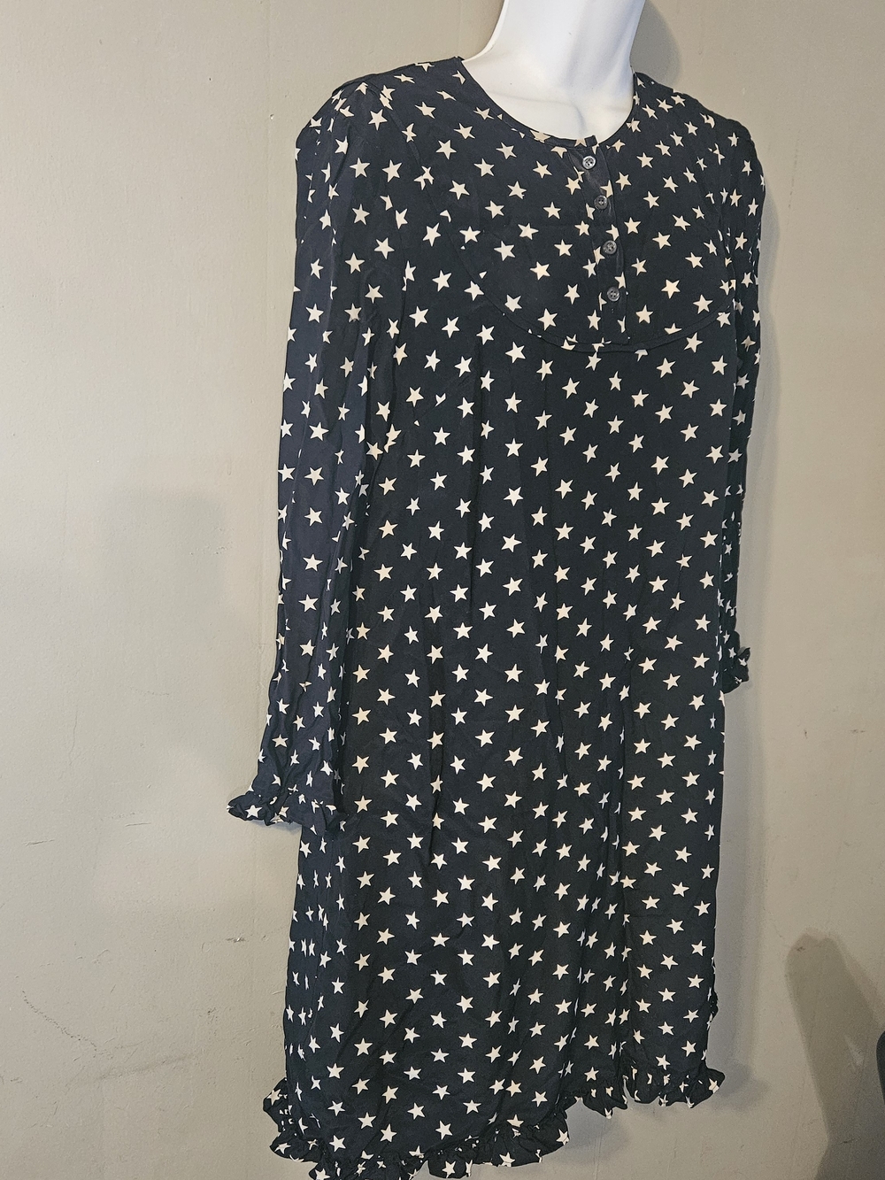 J. Crew Navy and White Star Print Tunic